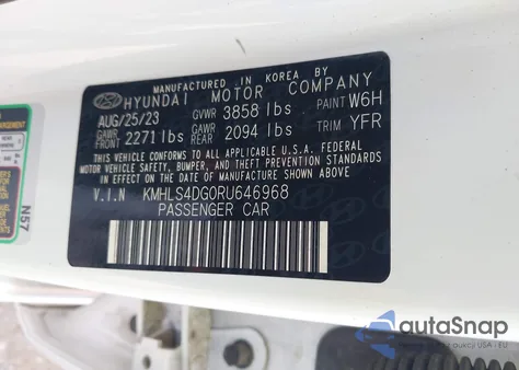 2024 Hyundai Elantra Sel from USA, damaged, VIN KMHLS4DG0RU646968